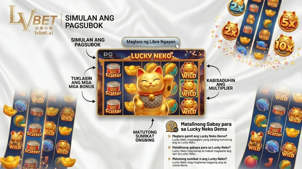 Maglaro Gamit Ang Lucky Neko Demo at Matuto Ngayon