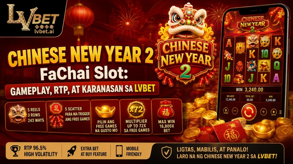 Chinese New Year 2 FaChai Slot: Gameplay, RTP, at Karanasan sa LVBET
